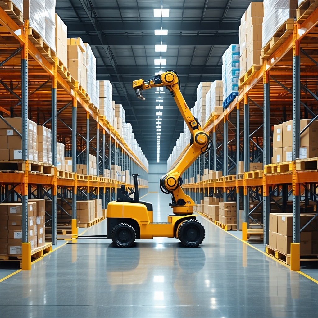 warehouse machines packages automatic robotics