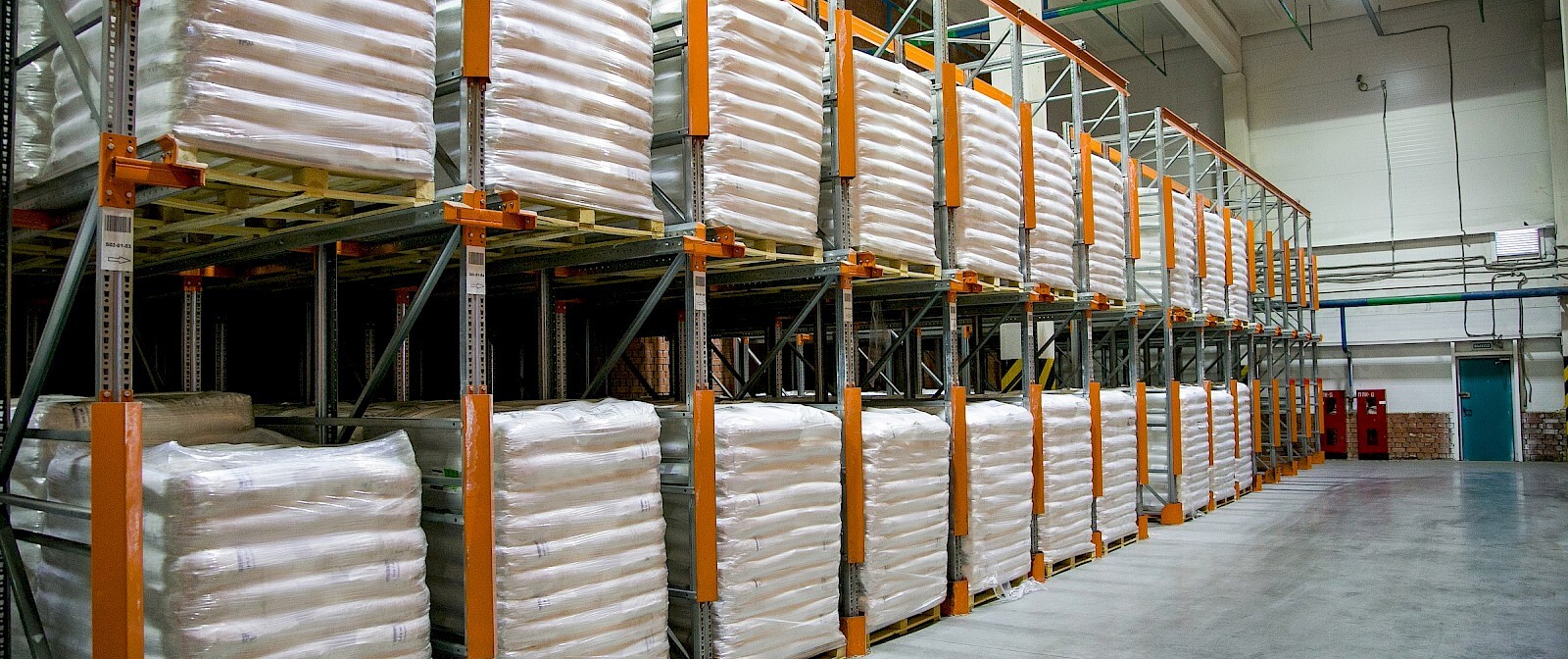 warehouse white chemicals paper packaging